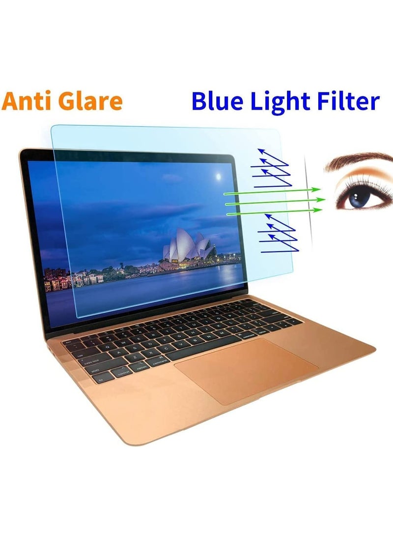 حماية شاشة مضادة للضوء الأزرق لجهاز MacBook Air 13 بوصة موديل A1932 A2179 A2337 M1 / Pro 13 بوصة (2016-2022، M1، M2)، فلتر الضوء الأزرق 13.3 بوصة، تركيب خالي من الفقاعات، حماية العين من الوهج، واقي شاشة الكمبيوتر المحمول - Image 1